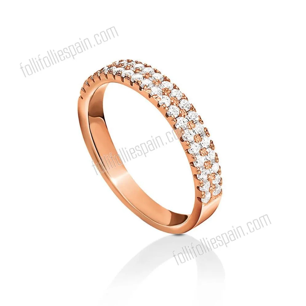 Folli Follie Moda plata Anillo Essentials se venden con un descuento