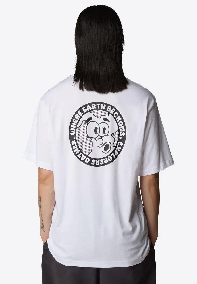 RETRO EARTH RELAXED - Camiseta estampada - tnf white tnf black