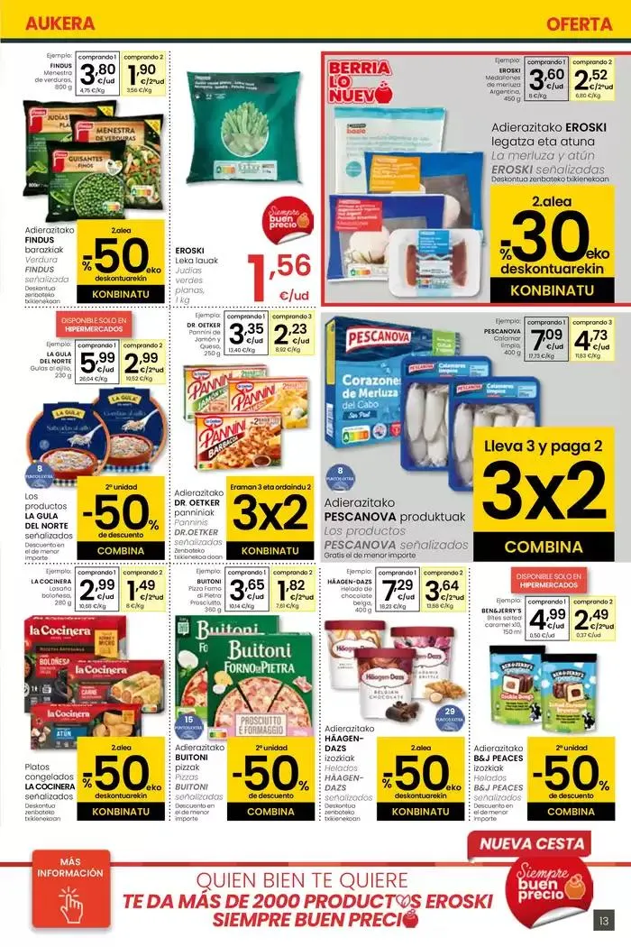 Catálogo de AUKERA OFERTA HIPERMERKATUAK EROSKI 2 de mayo al 13 de mayo 2025 - Página 13