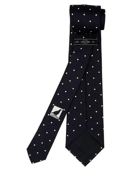 Corbata lunares Azul/blanco