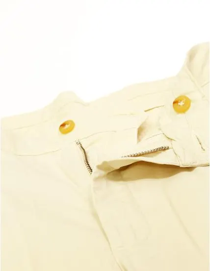 Pantalón elastan c/p Beige