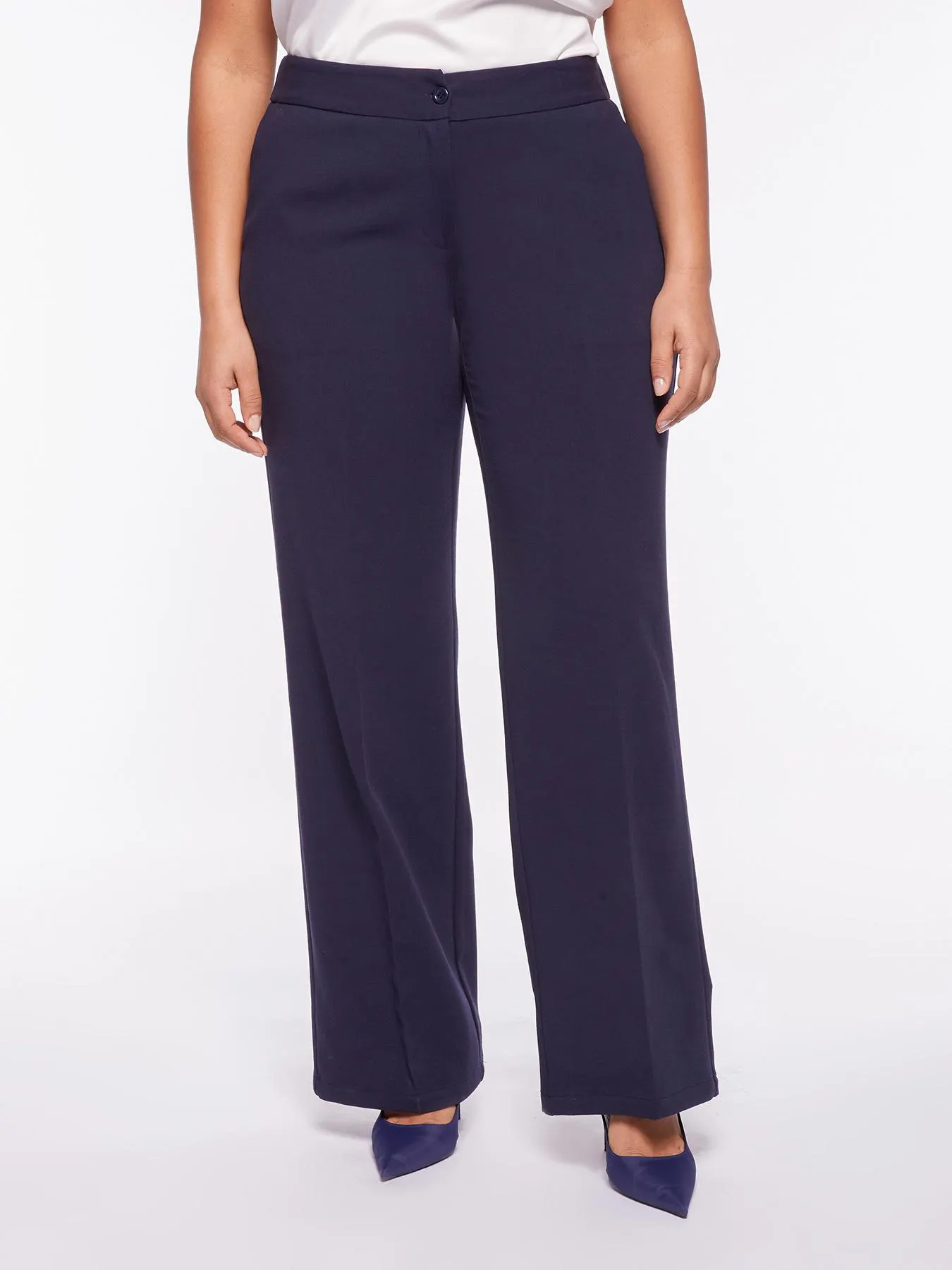 Pantalones rectos con bolsillos americanos