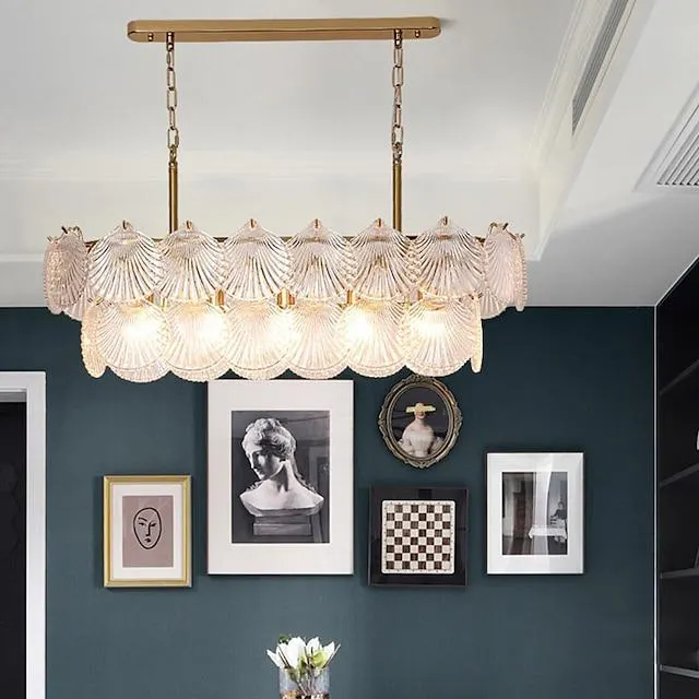 Lámpara colgante de luz led, isla de cocina de cristal, luz de 100 cm, diseño de linterna, metal galvanizado, moderno 220-240v 110-120v