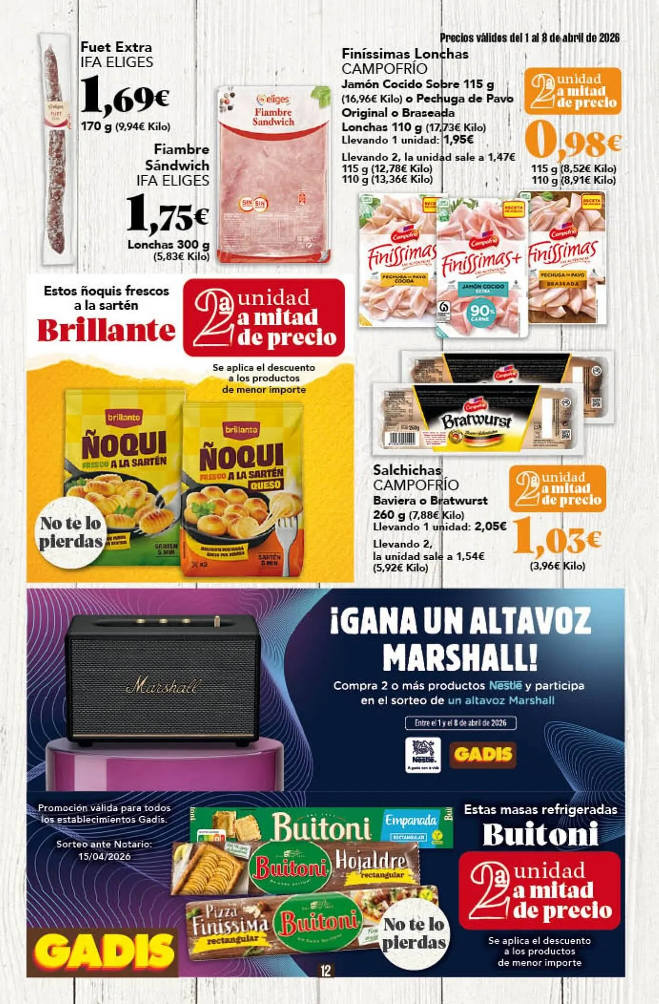 Catálogo de Folleto Gadis 1 de abril al 8 de abril 2026 - Página 12