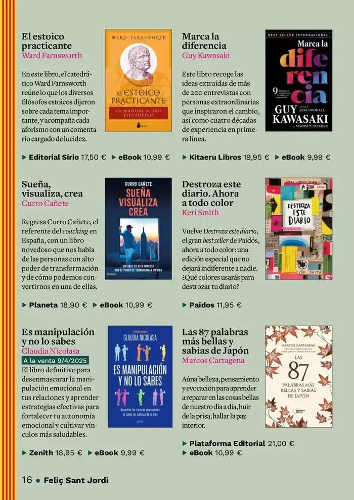 Catálogo de Sant Jordi 2025 8 de abril al 22 de abril 2025 - Página 16