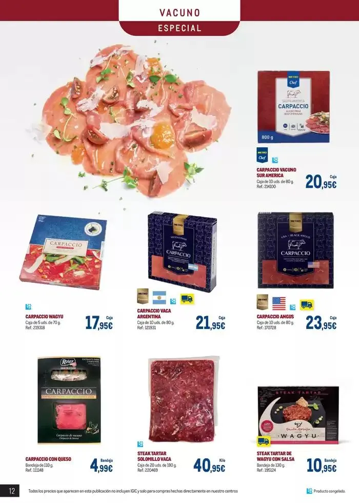 Catálogo de Especial Carnes Canarias 7 de abril al 4 de mayo 2025 - Página 12