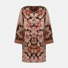 Abrigo de mujer con estampado de flores