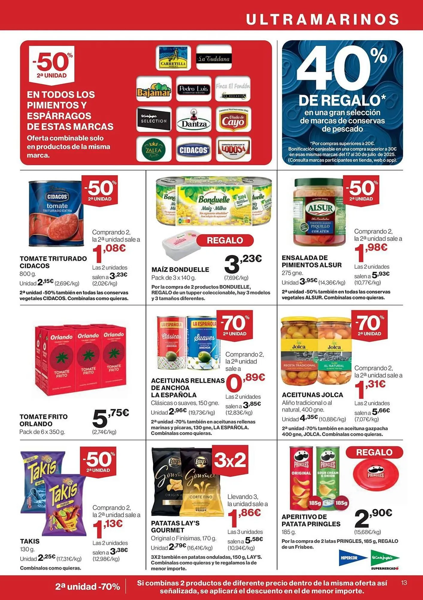 Catálogo de Folleto Hipercor 3 de julio al 16 de julio 2025 - Página 13
