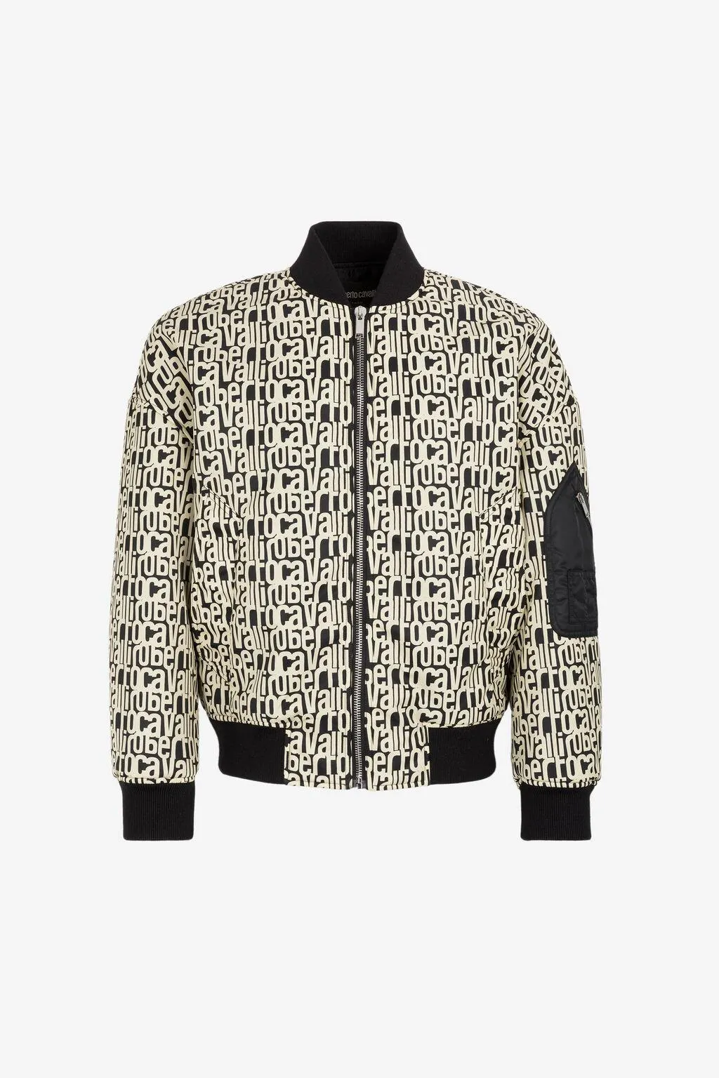 Bomber con estampado de logotipos