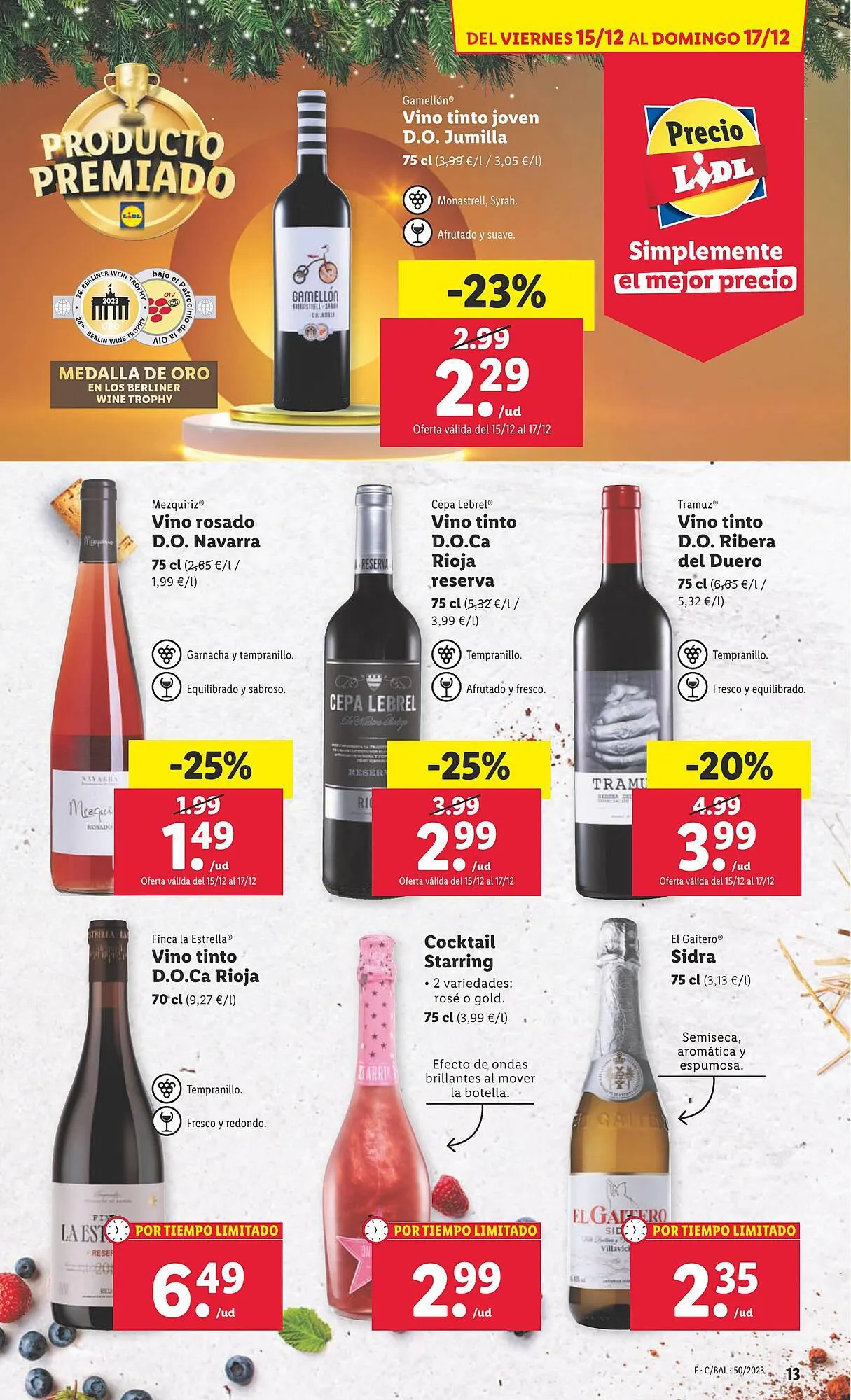 Catálogo de Folleto Lidl 11 de diciembre al 17 de diciembre 2023 - Página 13