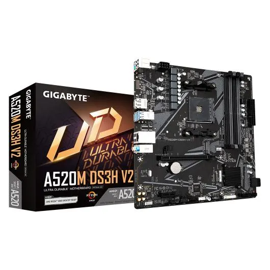 PLACA BASE AM4 GIGABYTE A520M DS3H V2 mATX