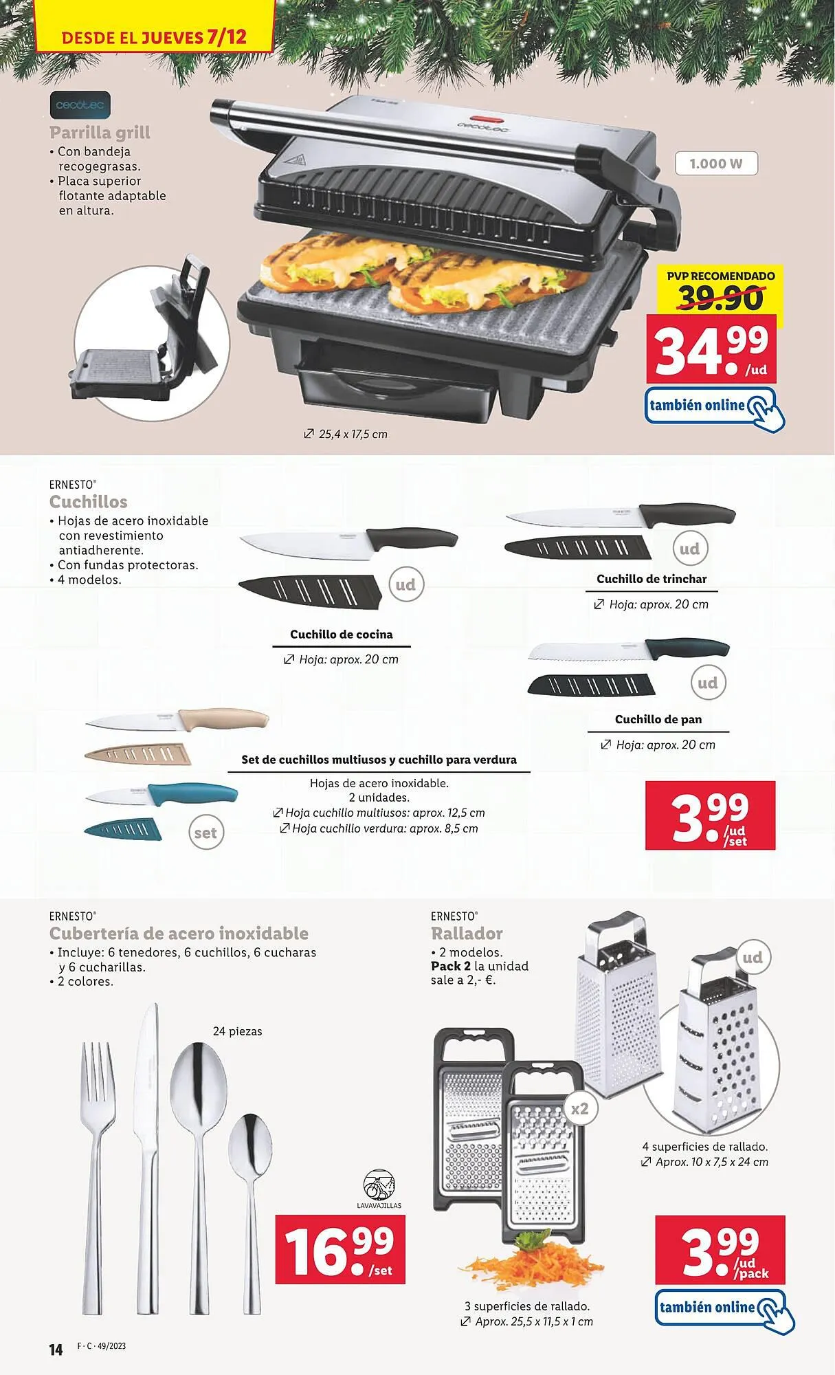 Catálogo de Folleto Lidl 4 de diciembre al 10 de diciembre 2023 - Página 44