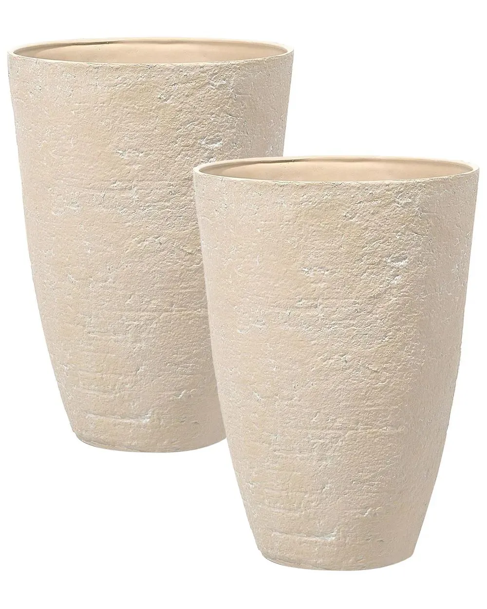 Conjunto de 2 macetas CAMIA 51 cm Beige