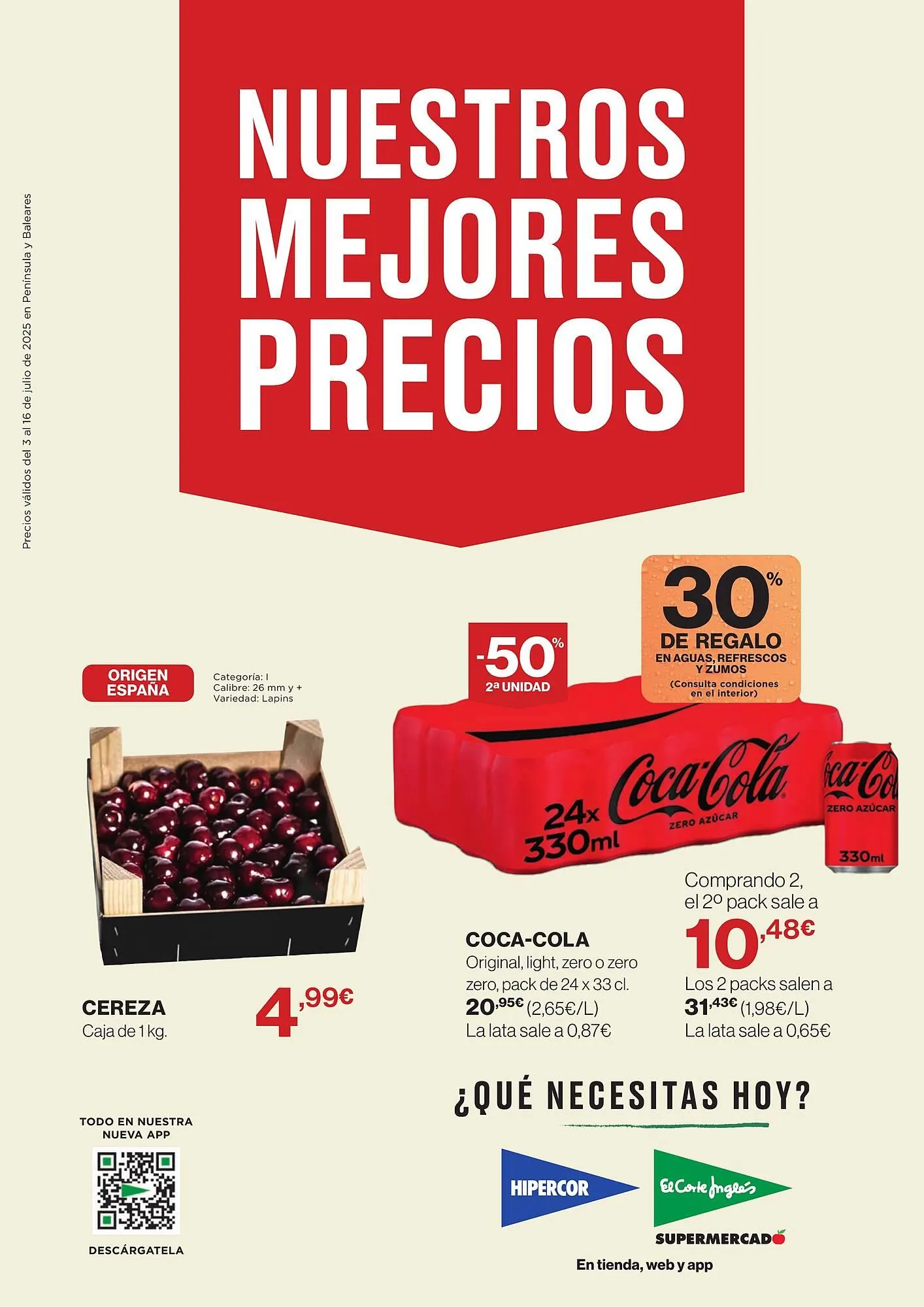 Catálogo de Folleto El Corte Inglés 3 de julio al 16 de julio 2025 - Página 1