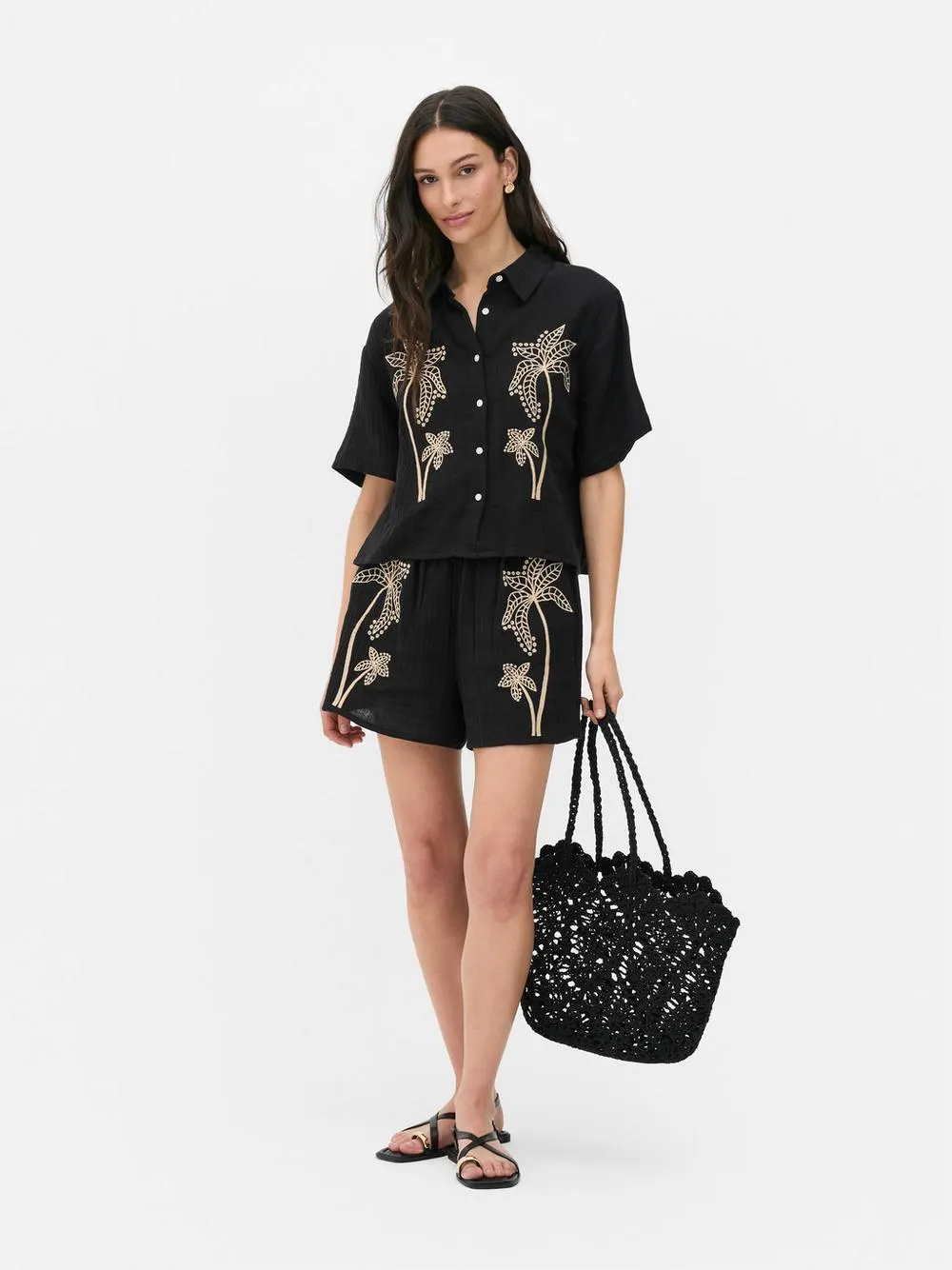 Paula Echevarría Palm Tree Resort Shorts