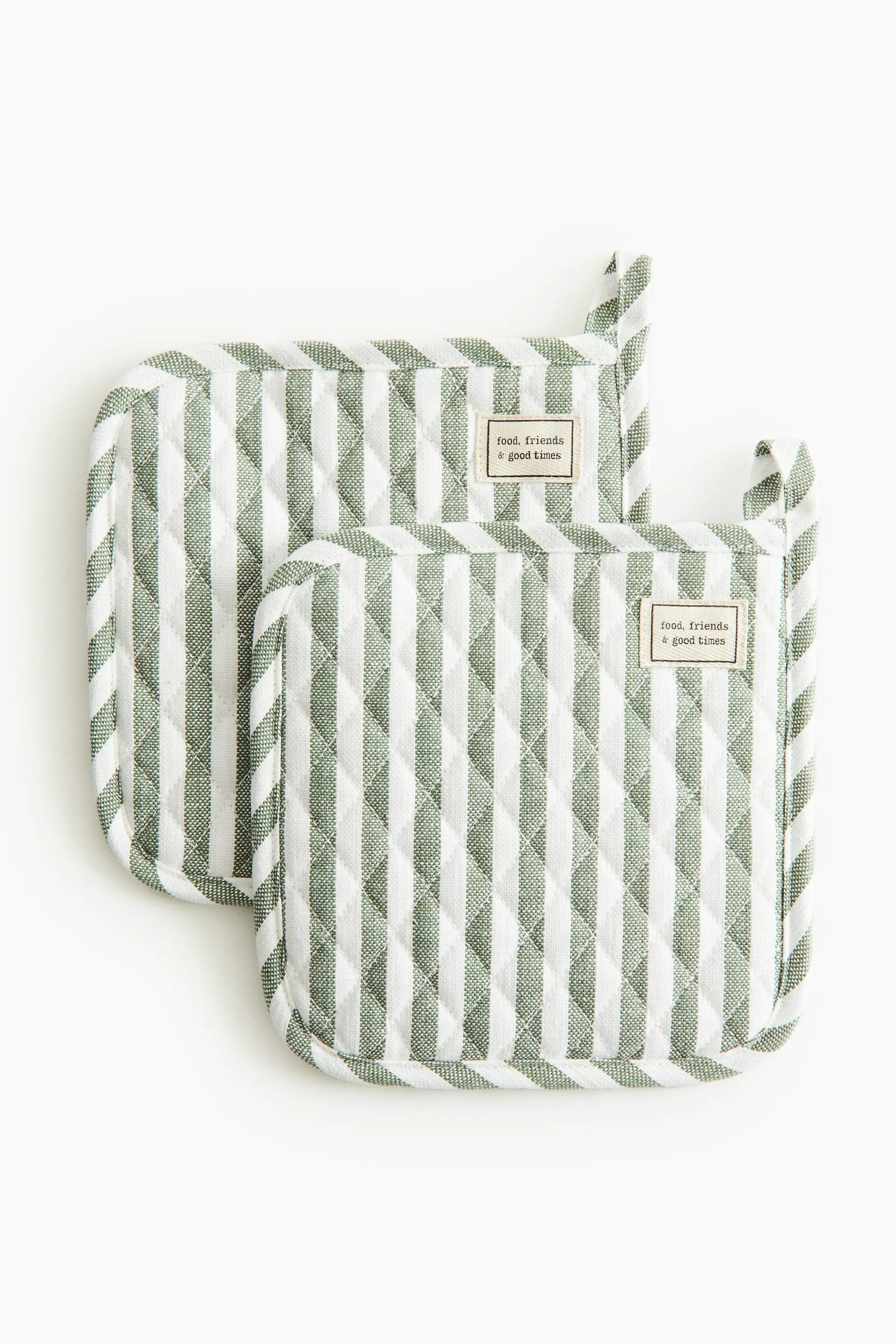 Pack de 2 agarraderas de cocina a rayas