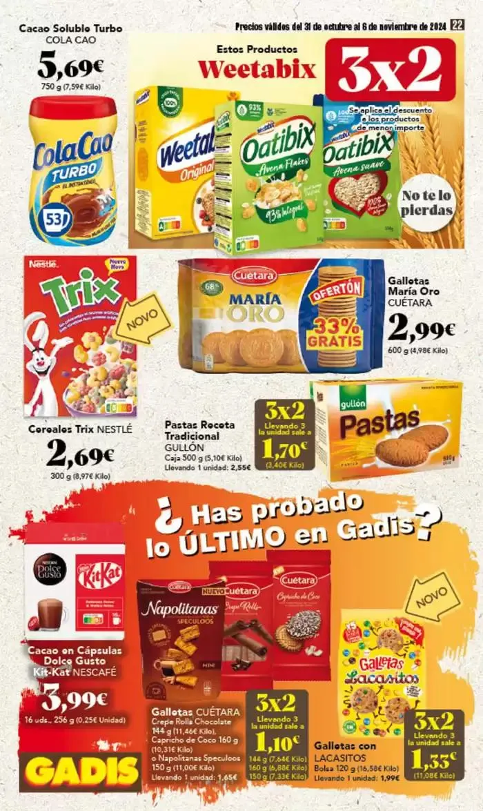 Catálogo de Catálogo Gadis Galicia 31 de octubre al 6 de noviembre 2024 - Página 22
