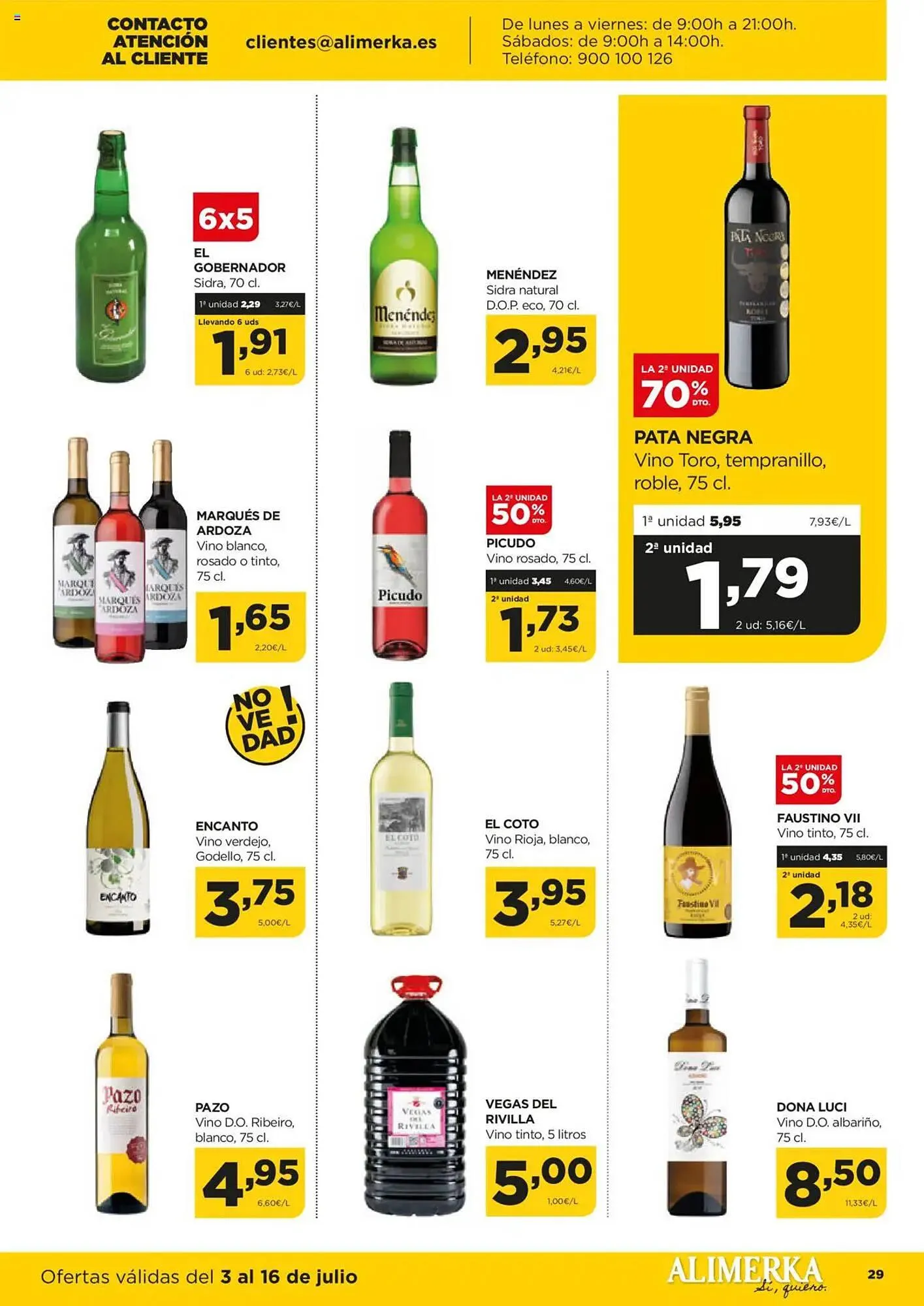 Catálogo de Folleto Alimerka 3 de julio al 16 de julio 2025 - Página 30