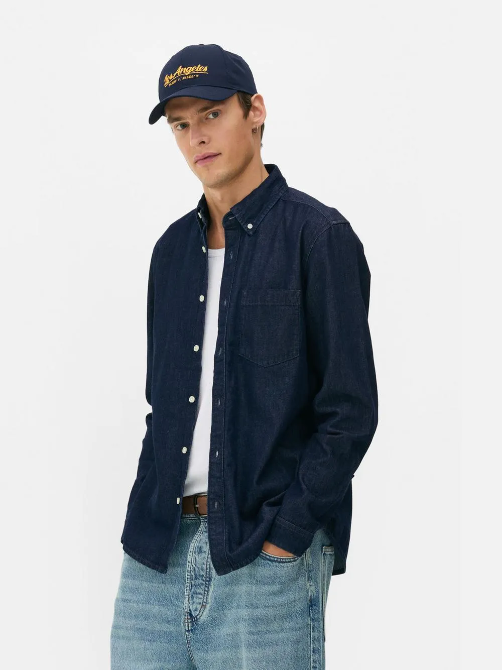 Chemise en jean à manches longues
