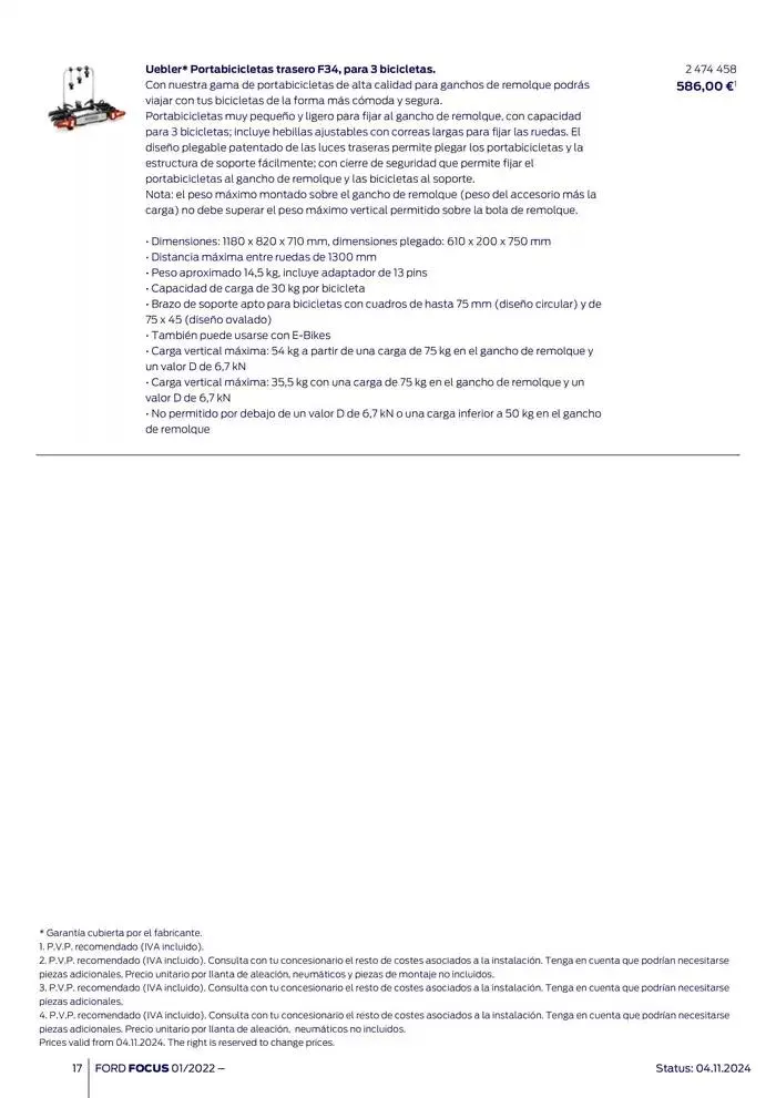 Catálogo de Ford de accesorios Focus 13 de noviembre al 13 de noviembre 2025 - Página 17