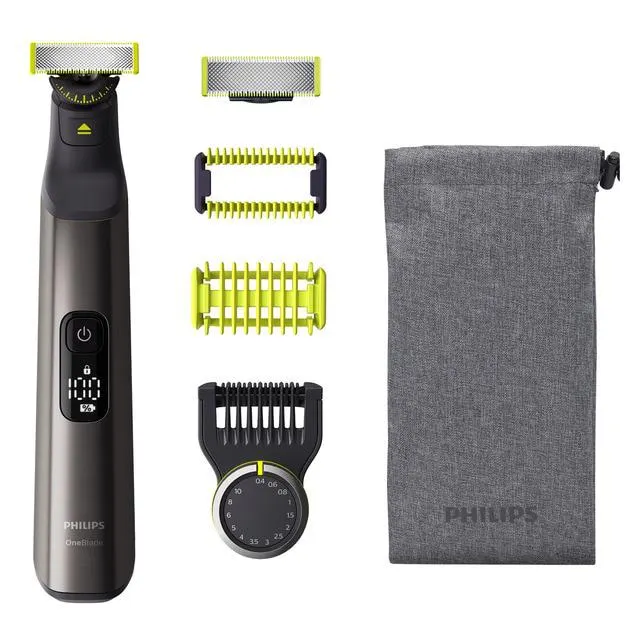 Maquinilla de afeitar Philips OneBlade Pro 360 para cara y cuerpo con funda de viaje