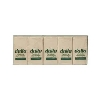 Pack de 10 Paquetes de Pañuelos de Bolsillo Bio sin Blanquear. Dalia