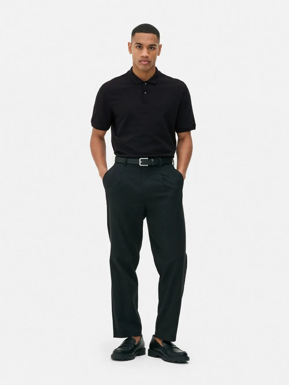 Polo con textura de nido de abeja