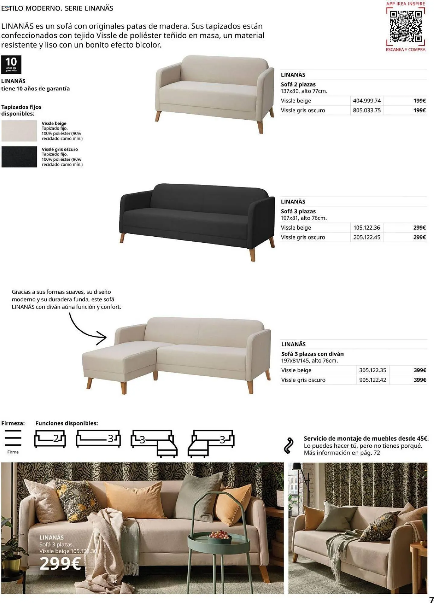 Catálogo de Folleto IKEA Sofás 4 de septiembre al 31 de enero 2025 - Página 7