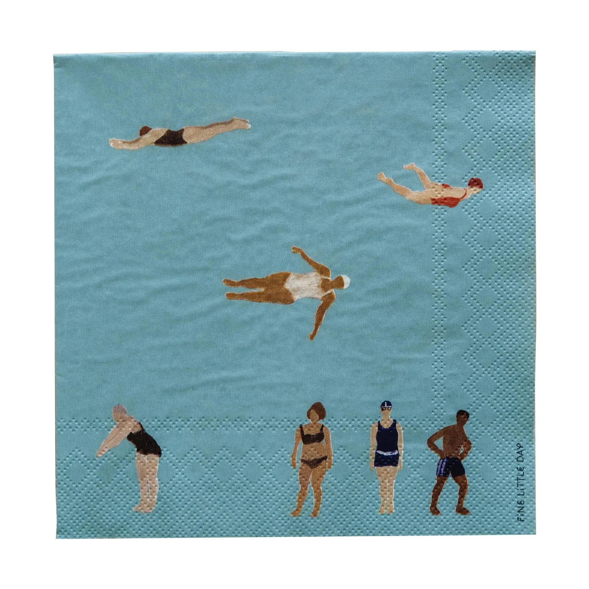 Servilletas de papel Swimmers 33x33 cm, 25-pack