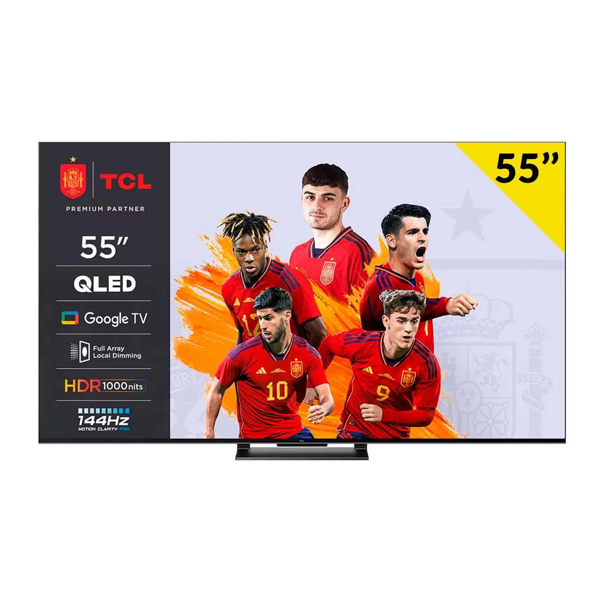 Televisor Smart TV TCL C75 Series 55’’ QLED 4K UHD Google TV G negro