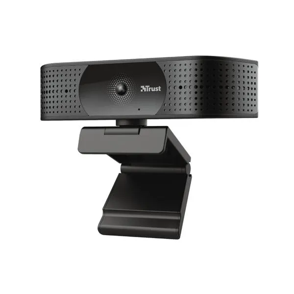 WEBCAM PARA STREAMING TRUST 4K TW-350 ULTRA HD CAMPO VISION 74A-2 MICROFONOS INT. FILTRO PRVACIDAD 24422