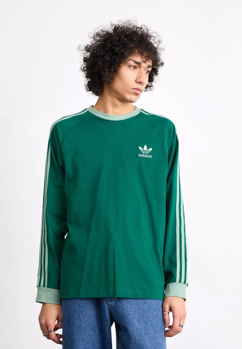 3 STRIPES - Camiseta de manga larga - collegiate green