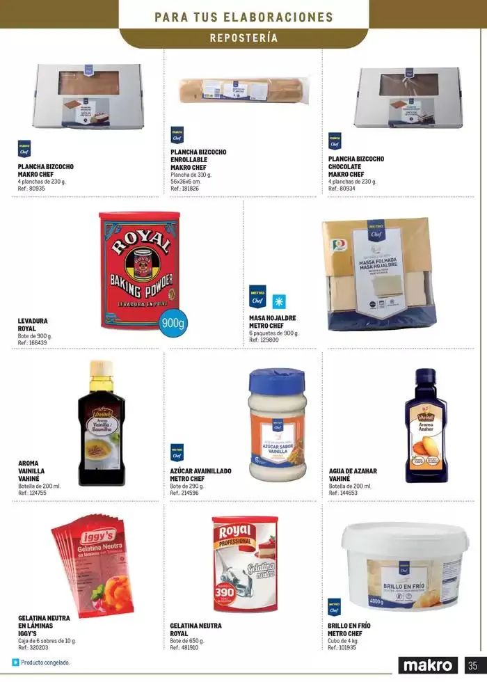 Catálogo de Especial Postres Canarias 4 de marzo al 31 de diciembre 2025 - Página 35