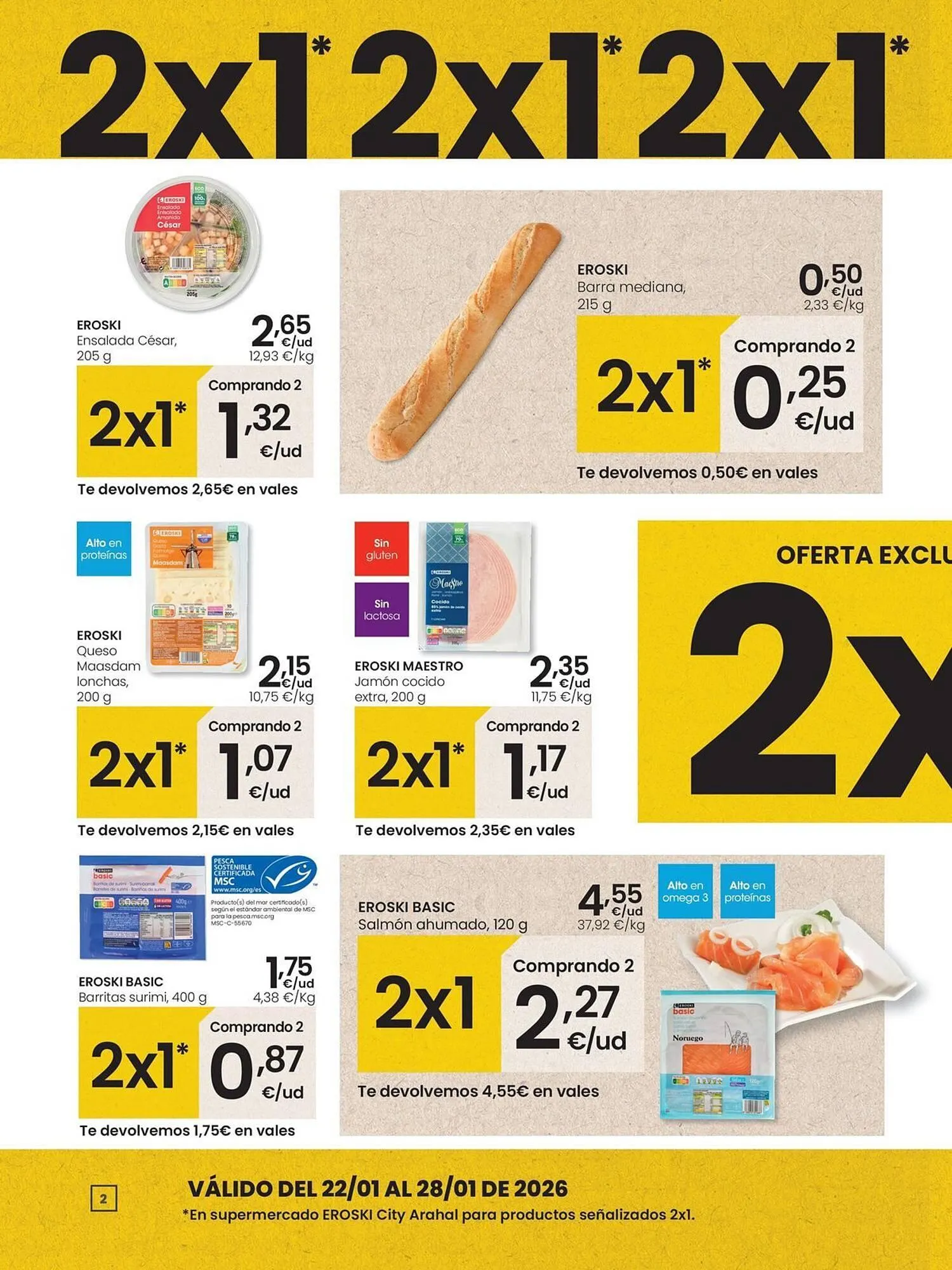 Catálogo de Folleto Eroski 22 de enero al 28 de enero 2026 - Página 2