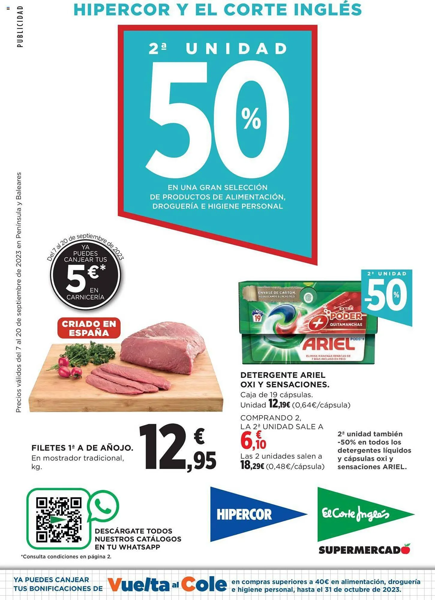 Catálogo de Folleto Hipercor 7 de septiembre al 31 de octubre 2023 - Página 1