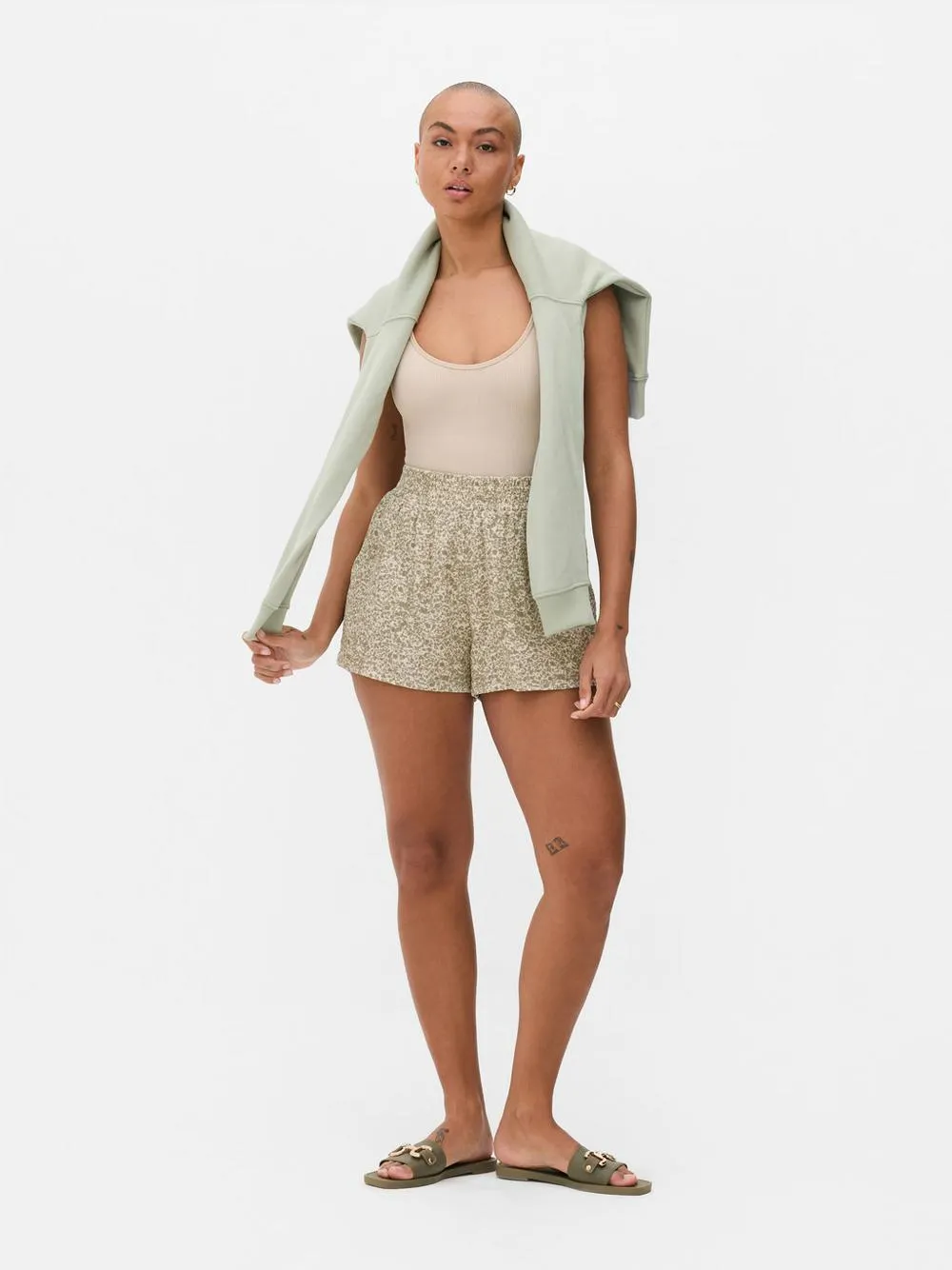 Shorts in Knitteroptik