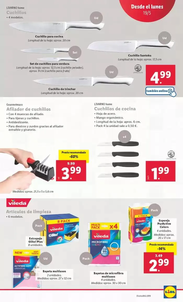 Catálogo de ¡Bazar Lidl! Ofertas válidas del 19/05 al 25/05 19 de mayo al 25 de mayo 2025 - Página 9