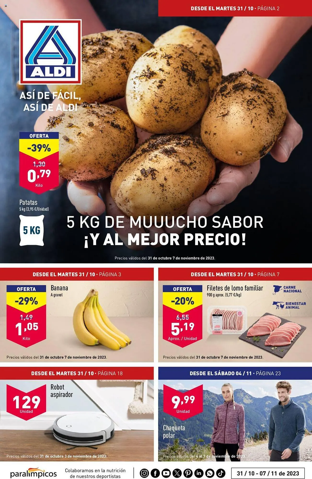 Catálogo de Folleto ALDI 31 de octubre al 7 de noviembre 2023 - Página 1