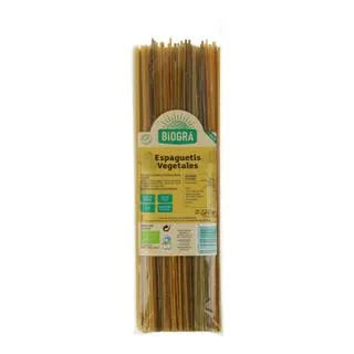 Espagueti con verduras Biogra 250 g