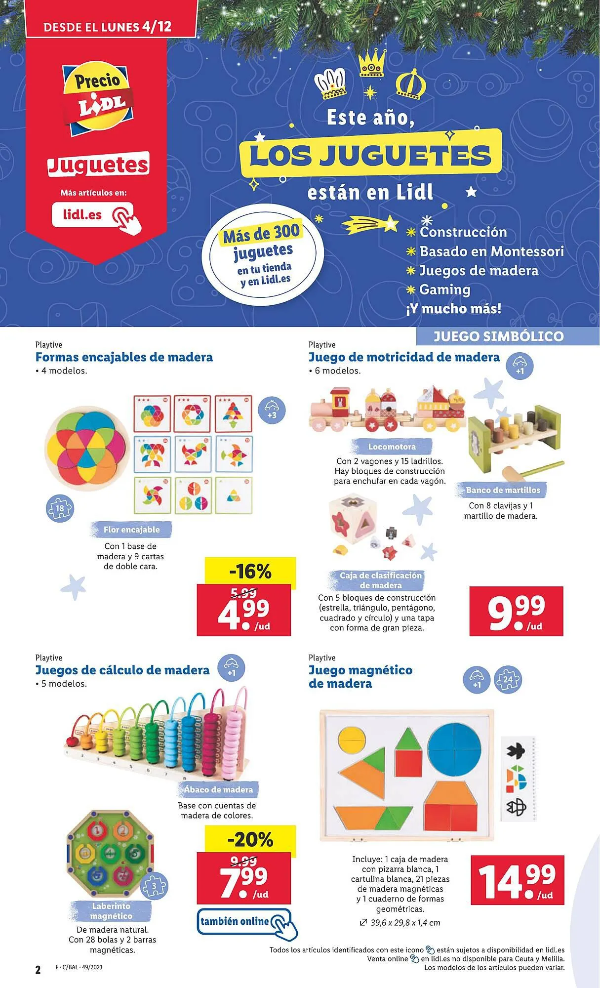 Catálogo de Folleto Lidl 4 de diciembre al 10 de diciembre 2023 - Página 2