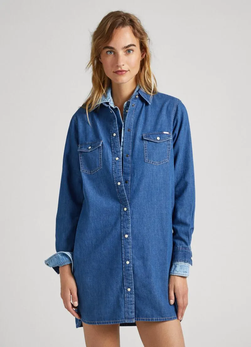 VESTIDO CORTO DENIM REGULAR