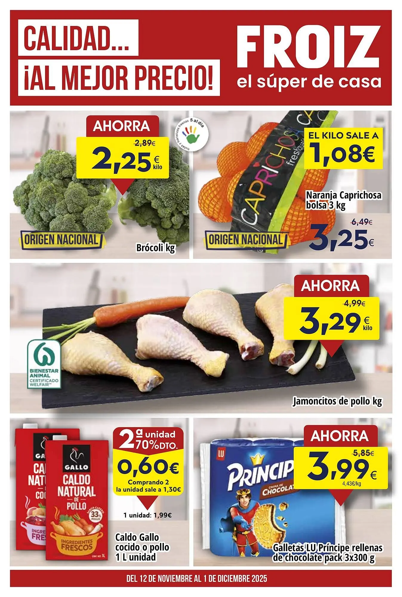 Catálogo de Folleto FROIZ 12 de noviembre al 1 de diciembre 2025 - Página 1