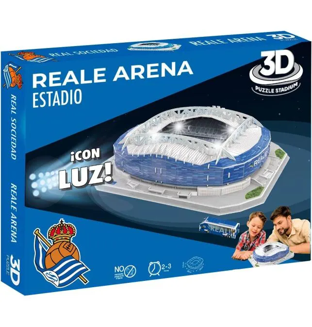 ESTADIO 3D REALE ARENA CON LUZ BANDAI