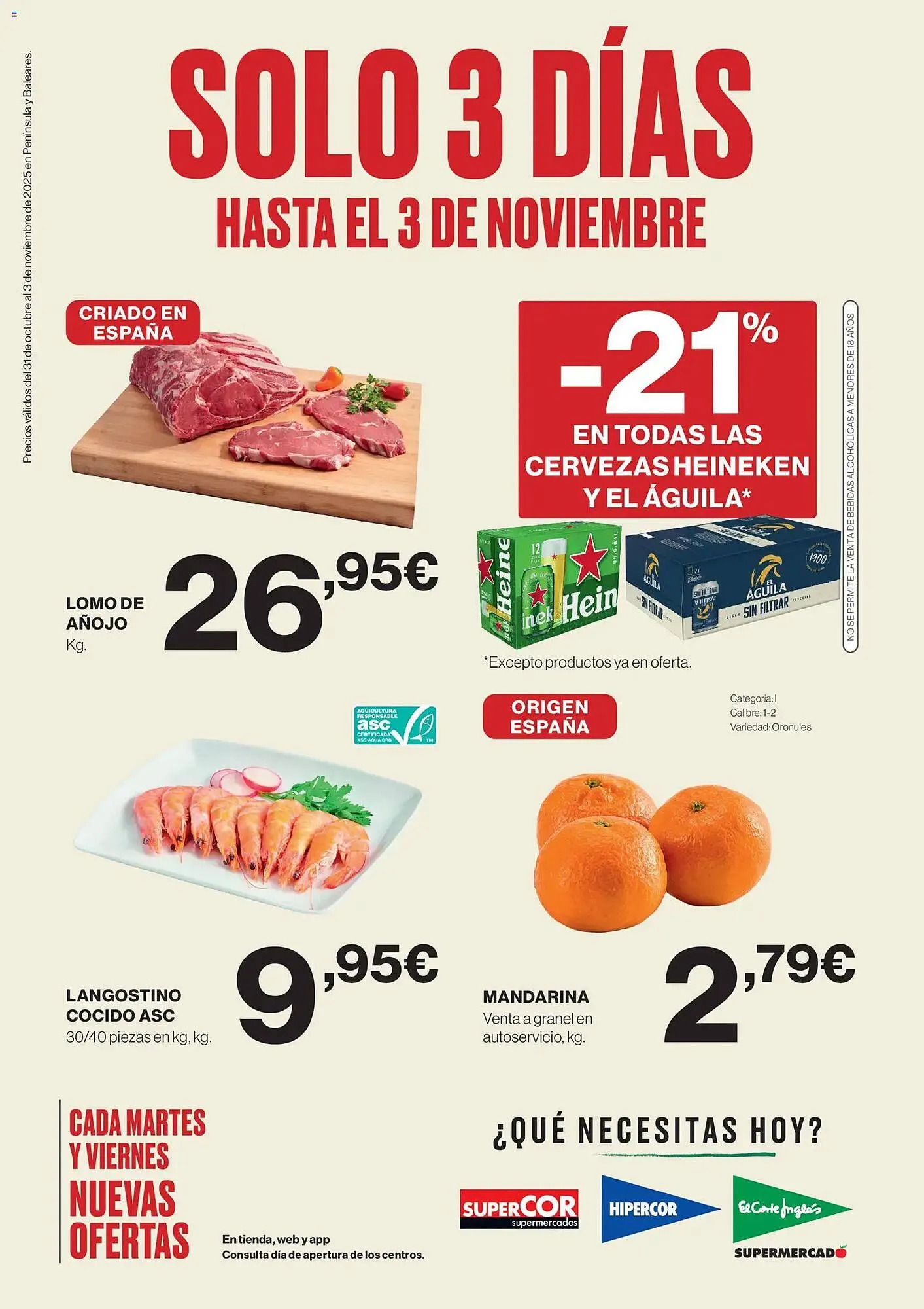 Catálogo de Catálogo Hipercor 31 de octubre al 3 de noviembre 2025 - Página 1