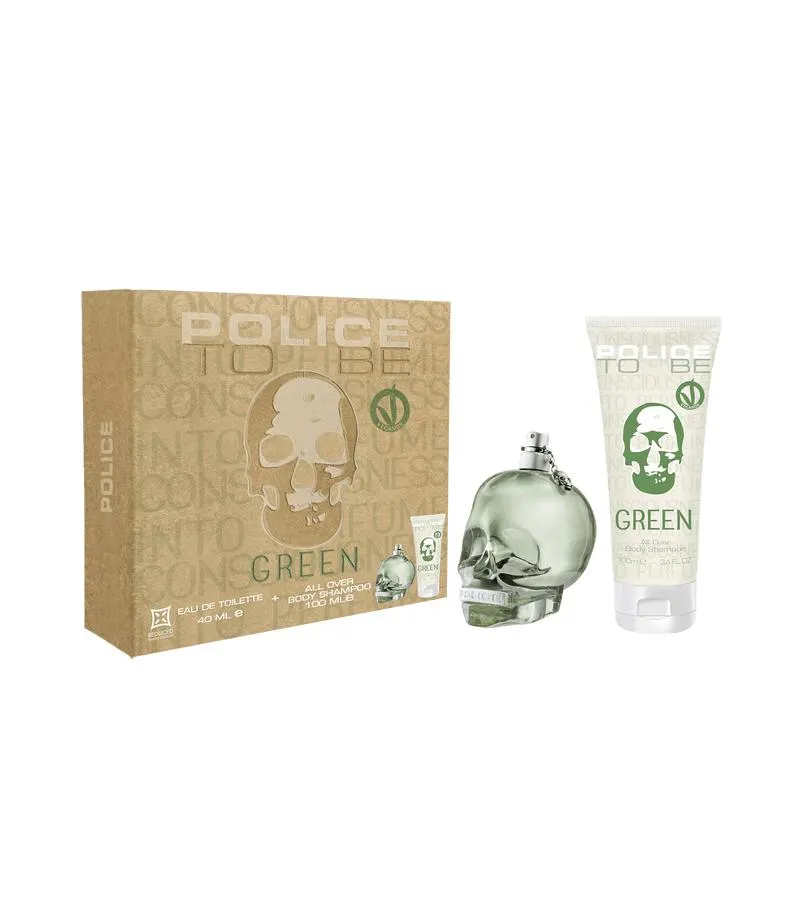 Police To Be Green Gift Set EDTV40Ml + Body Shampoo 100 Ml