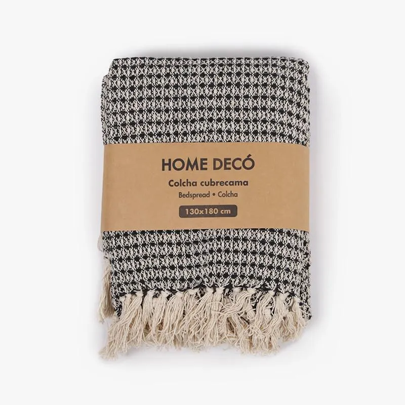 HOME DECÓ COLCHA ALGODÓN 130X180CM