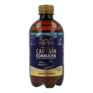 Captain Kombucha Apple & Cinnamon "Edicion Invierno" 400 Ml
