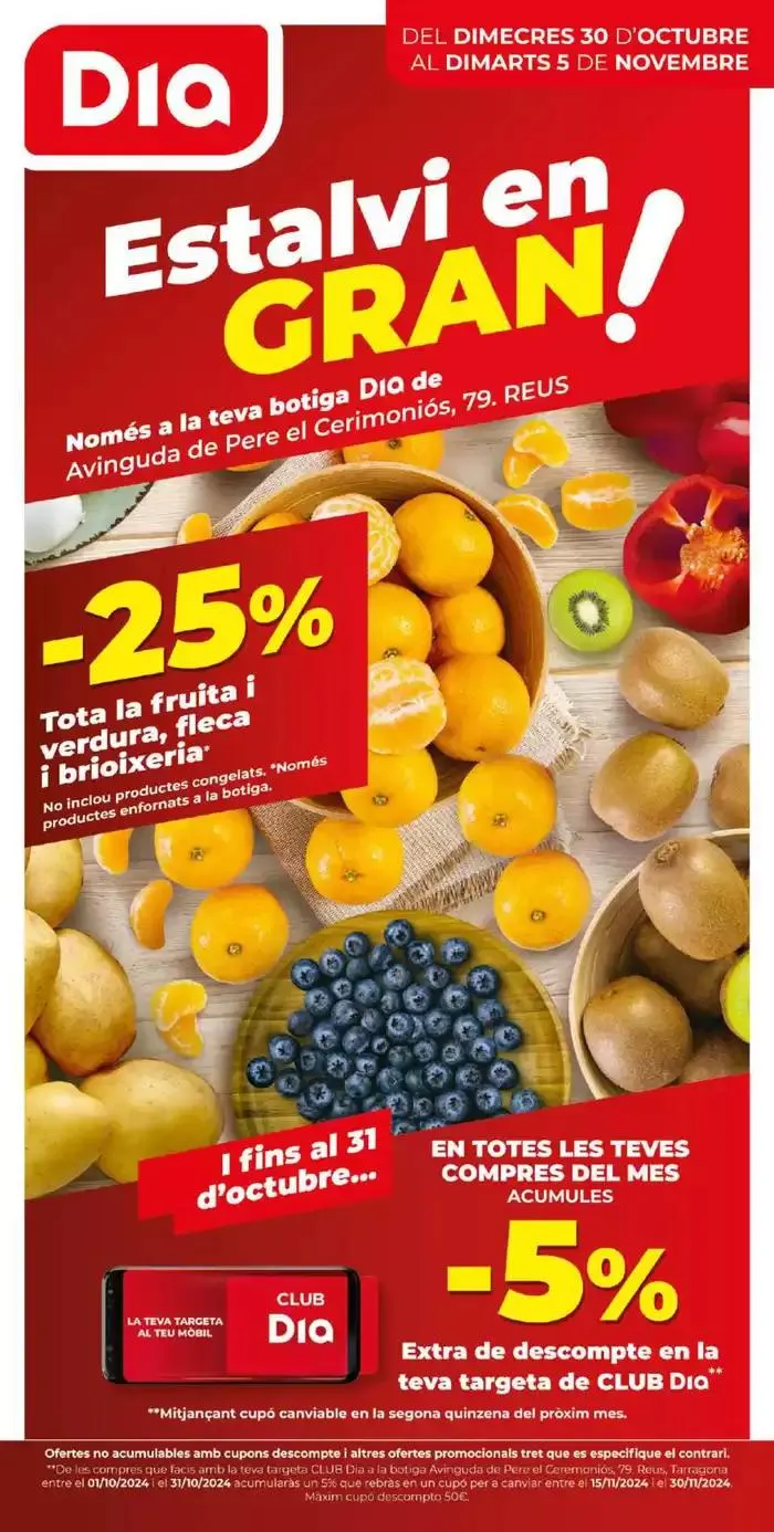 Catálogo de Estalvi en Gran del 30/10 al 5/11 30 de octubre al 5 de noviembre 2024 - Página 1