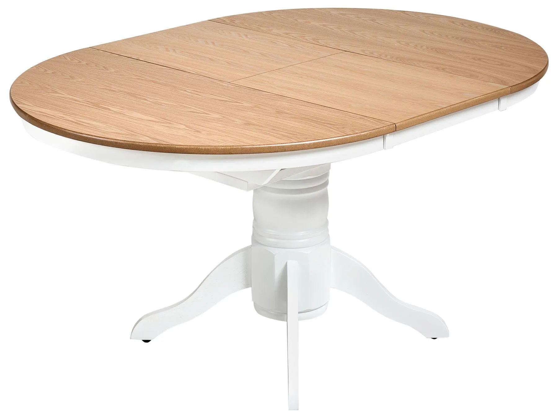 Mesa de comedor extensible AKRON Fresno claro 106/150 cm 106 cm Madera