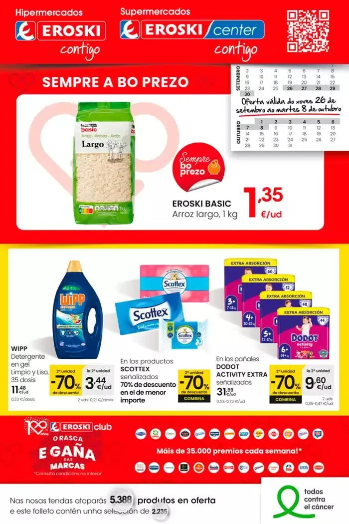 Catálogo de Sempre a bo prezo EROSKI 26 de septiembre al 8 de octubre 2024 - Página 1